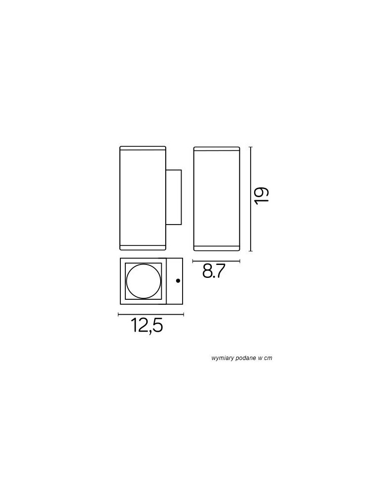 SU-MA ADELA MIDI 2xGU10 Kinkiet IP54 M1460 DG