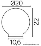 SU-MA Alekule E27 1x60W IP44 G200ZOP