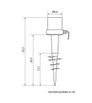 SU-MA Alekule E27 1x100W IP44 G500ZOP