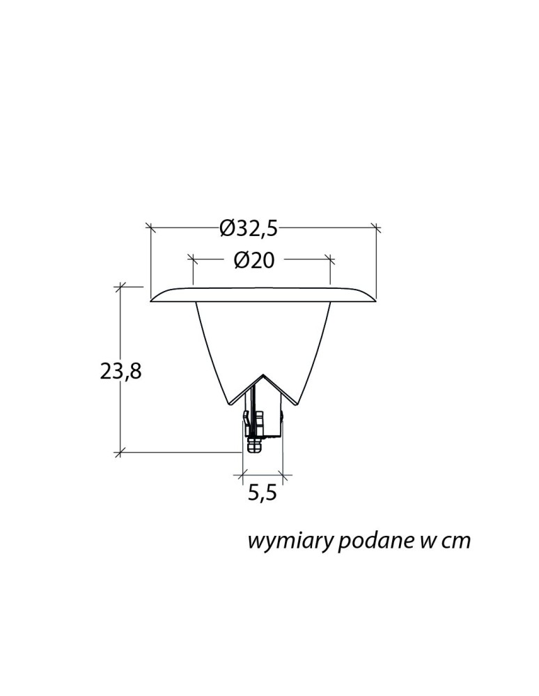 SU-MA Bianca 1083-101N IP65 E27 max 10W, 230 V