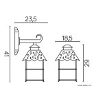 SU-MA CADIZ K 3012/1/Z Wall lamp.