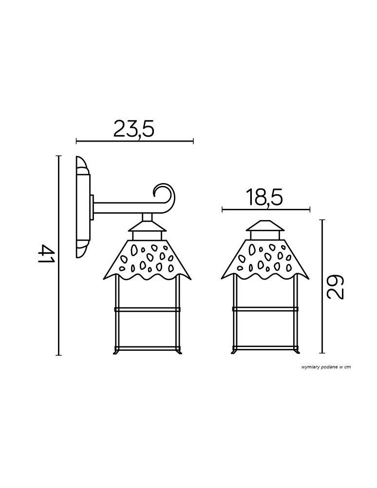 SU-MA CADIZ K 3012/1/Z Wall lamp.