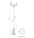 SU-MA CORDOBA  E27, 2x60W, 230V OGMWN 2 TD