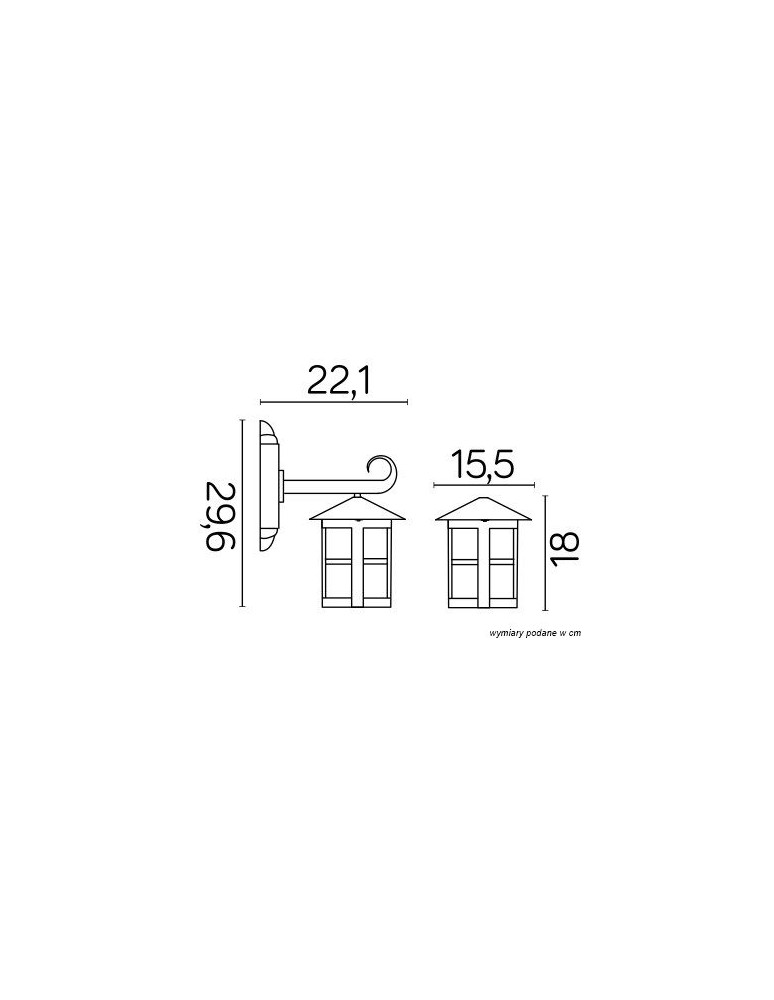SU-MA CORDOBA K 3012/1/T Wall lamp.