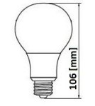SU-MA CUBE 58cm 1x20W E27 230V Srebrny CB-580 AL Stojąca