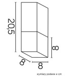 SU-MA CUBE 1x20W E27 230V Black CB-S BL Plafond.