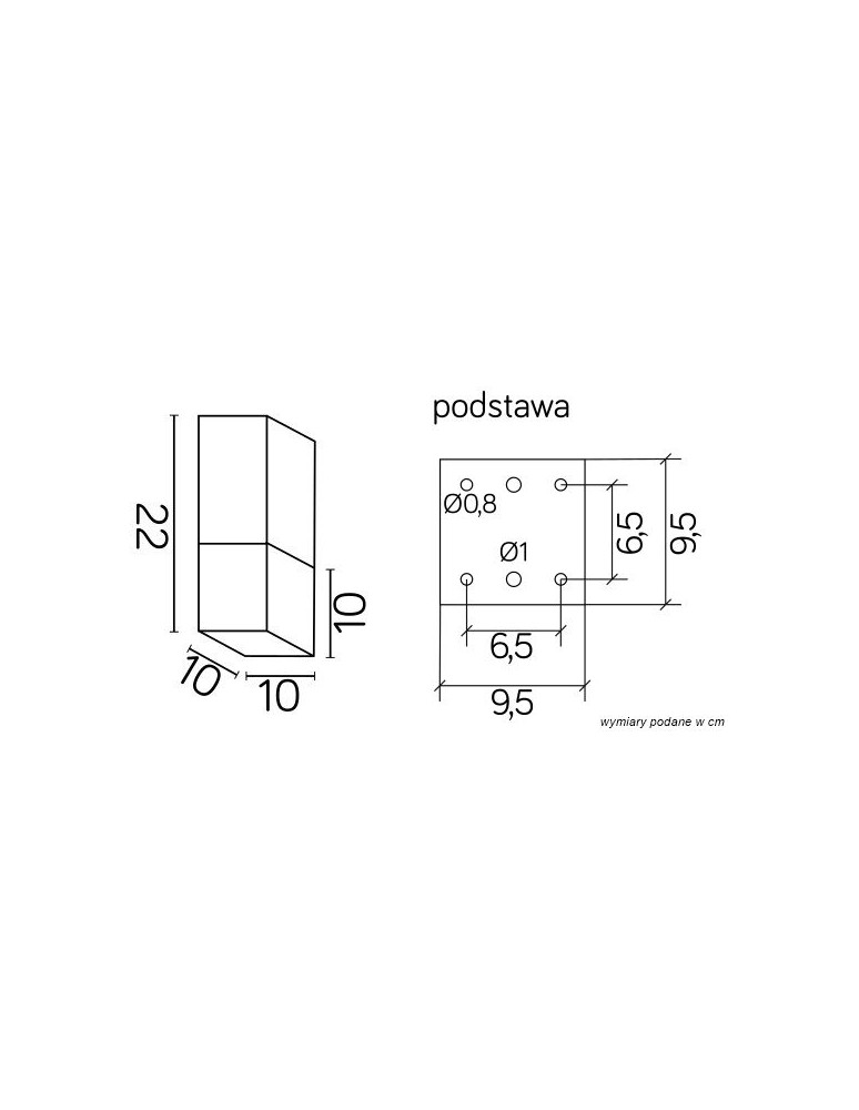 SU-MA CUBE MAX 1x20W E27 230V Ciemny popiel CB-MAX S DG Plafon