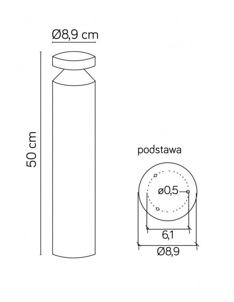 SU-MA Delta DL-500 IP44 14 x SMD LED, 6W, 230V