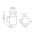 SU-MA Delta DL-K100 IP44 14 x SMD LED, 6W, 230V
