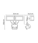 SU-MA Duo spotlight 56xSMD LED, 36W, 230V 6556-PIR