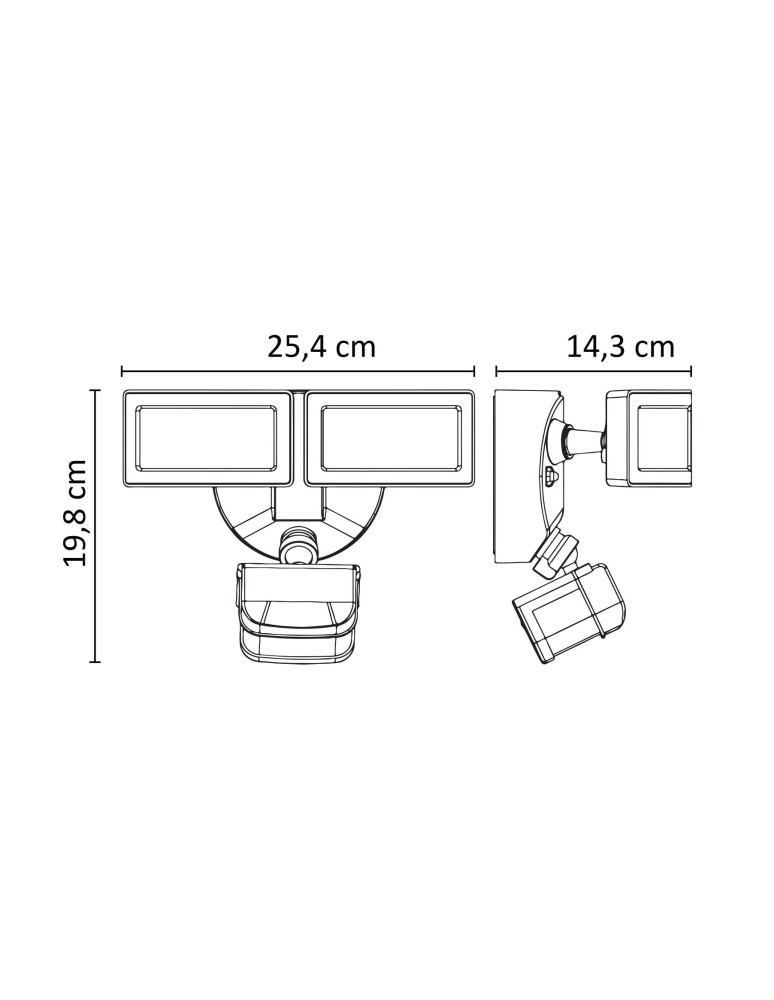 SU-MA Duo reflektor 56xSMD LED, 36W, 230V 6556-PIR