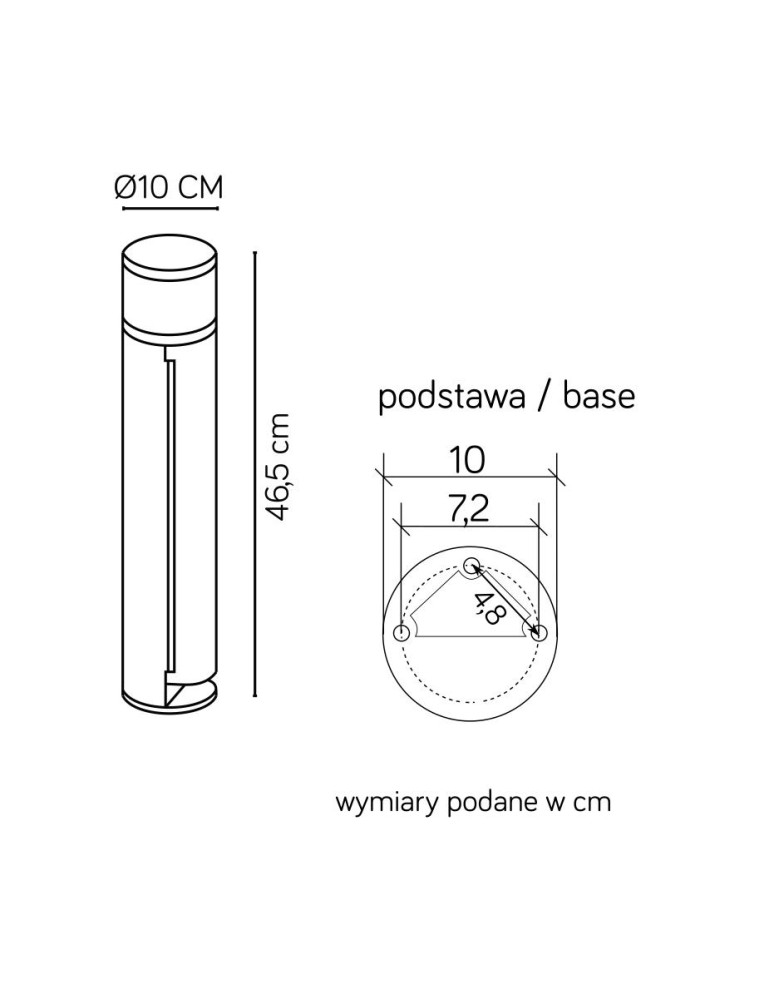 SU-MA Elborn stojąca G9, 1x5W, 230V EL3113