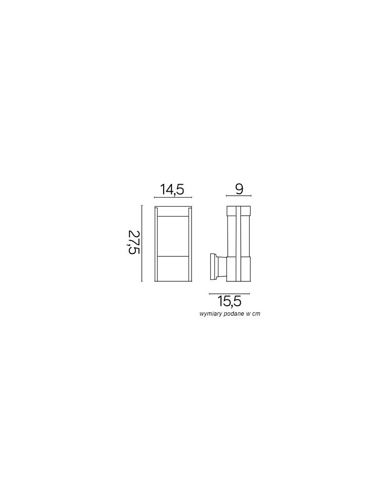 SU-MA ELIS TY 0651 BL Wall lamp.
