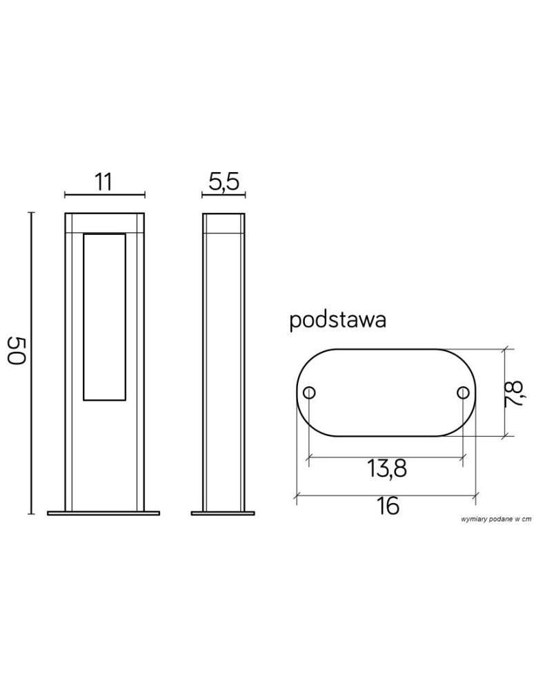 SU-MA EVO 50 LED 710lm 4000K Stojąca IP54 GL15402