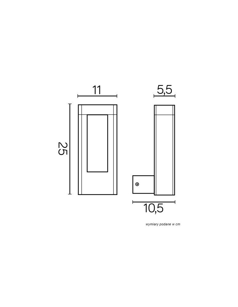 SU-MA EVO LED 565lm 4000K IP54 Wall lamp GL15404