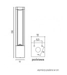 SU-MA Fan standing GX53, 1xmax 11W, 230V FKW-800