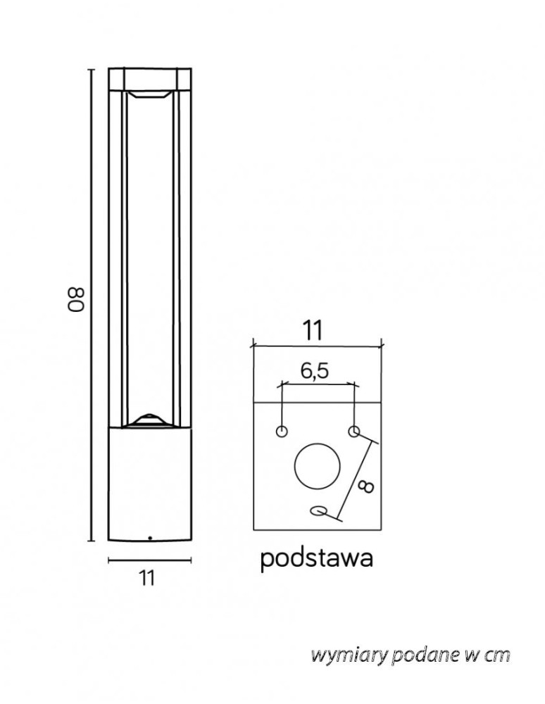 SU-MA Fan standing GX53, 1xmax 11W, 230V FKW-800
