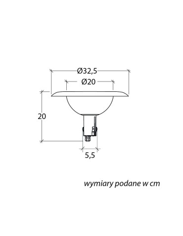 SU-MA Febe 1081-101N IP65 E27 max 10W, 230 V - product 2