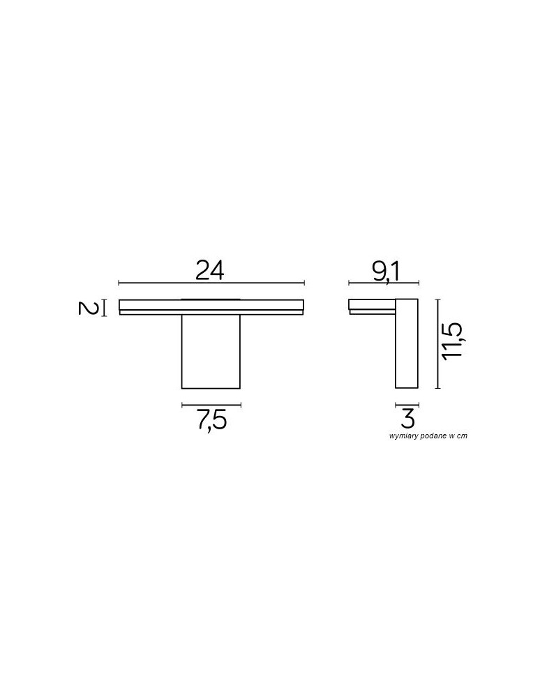 SU-MA FLER LED 720lm 4000K IP54 Wall lamp 17601 DG.