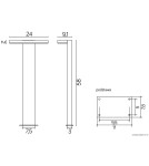SU-MA FLER LED 720lm 4000K Stojąca IP54 17602-580 DG