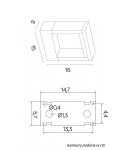 SU-MA FORM Wall lamp YB19504 Variable Color 3000K/4000K/6000K.