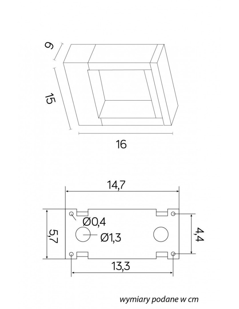 SU-MA FORM Wall lamp YB19504 Variable Color 3000K/4000K/6000K.
