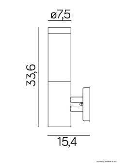 SU-MA Inox Black ST 025 BL Wall lamp. - product 2
