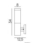 SU-MA INOX QUADRATTE SS802-A BL Wall lamp.