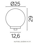 SU-MA Balls E27, 1x60W, 230V G 250 Z 35