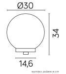 SU-MA Kule  E27, 1x100W, 230V G 300 Z 35