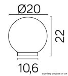SU-MA Balls Classic G 200 Z ALU IP E27, 1 x 60 W, 230 V