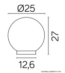 SU-MA Balls Classic G 250 Z ALU IP E27, 1 x 60 W, 230 V
