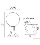 SU-MA Kule Classic K 4011/1/K 250 Stojąca