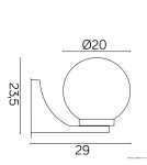 SU-MA KULE E27, 1x60W, 230V K 3012/1/KF 200