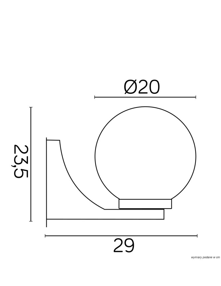 SU-MA KULE E27, 1x60W, 230V K 3012/1/KF 200