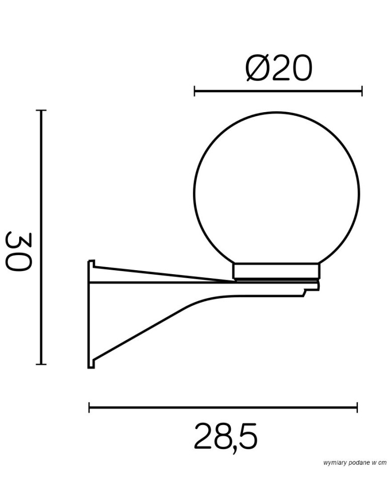 SU-MA Balls/Elipses 60 K 3012/1/KD 200 Wall lamp.