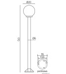 SU-MA Kule/Elipsy 60 K 5002/1/K 200 (170cm) Stojąca