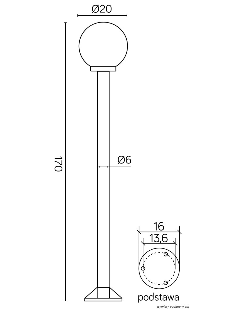 SU-MA Balls/Elipses 60 K 5002/1/K 200 (170cm) Standing