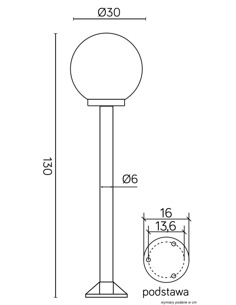 SU-MA Balls/Elipses 60 K 5002/2/K (130 cm) Standing