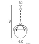 SU-MA Balls with basket 200 K 1018/1/KPO Pendant.