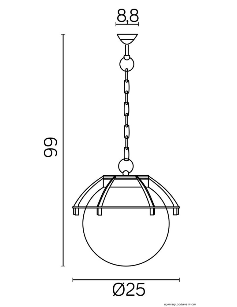 SU-MA Balls with basket 200 K 1018/1/KPO Pendant.