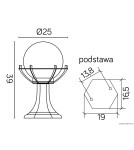 SU-MA Kule z koszykiem 200 39 cm  K 4011/1/KPO Stojaca