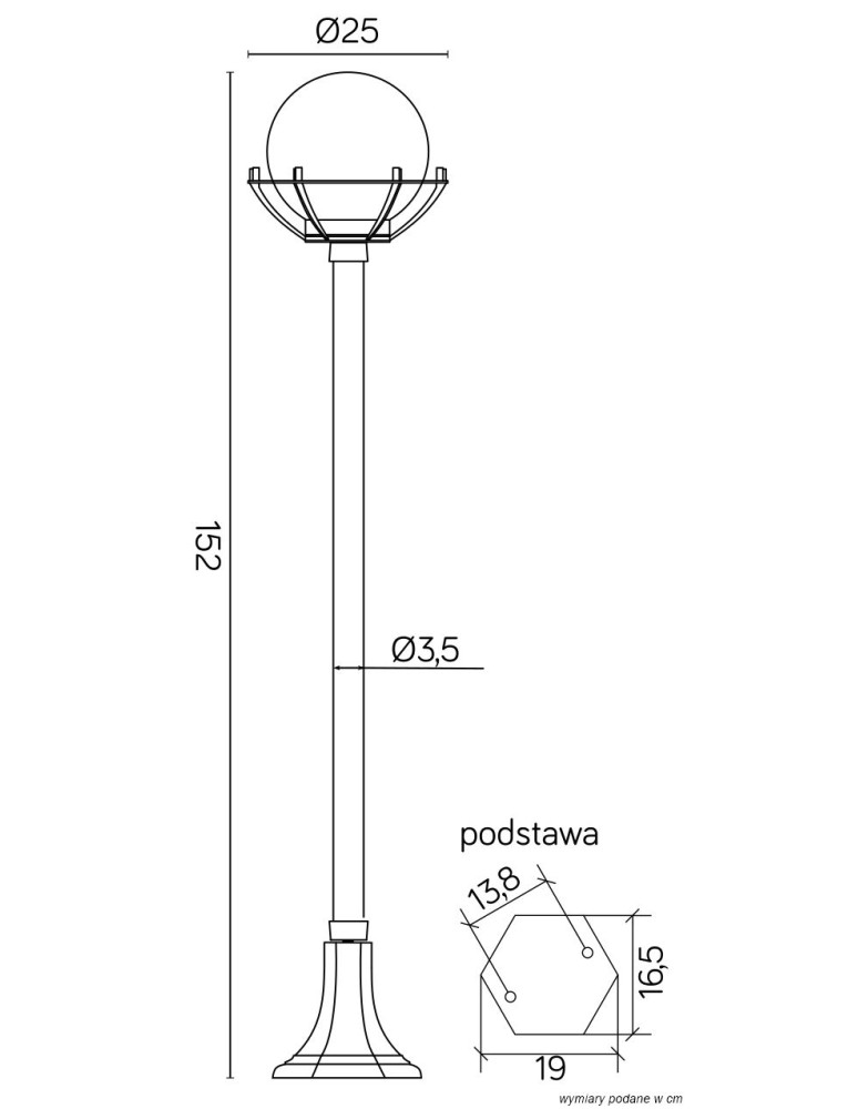 SU-MA Balls with basket 200 152 cm K 5002/1/KPO Standing