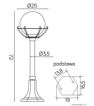SU-MA Balls with basket 200 72 cm K 5002/3/KPO Standing