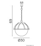 SU-MA Balls with basket 250 K 1018/1/KPO 250 Pendant.