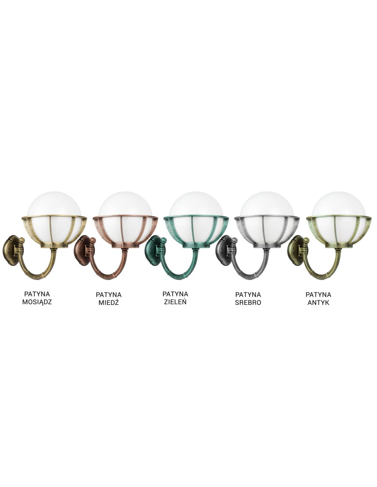 SU-MA Spheres with basket 250 K 3012/1/KPO 250 Wall lamp.