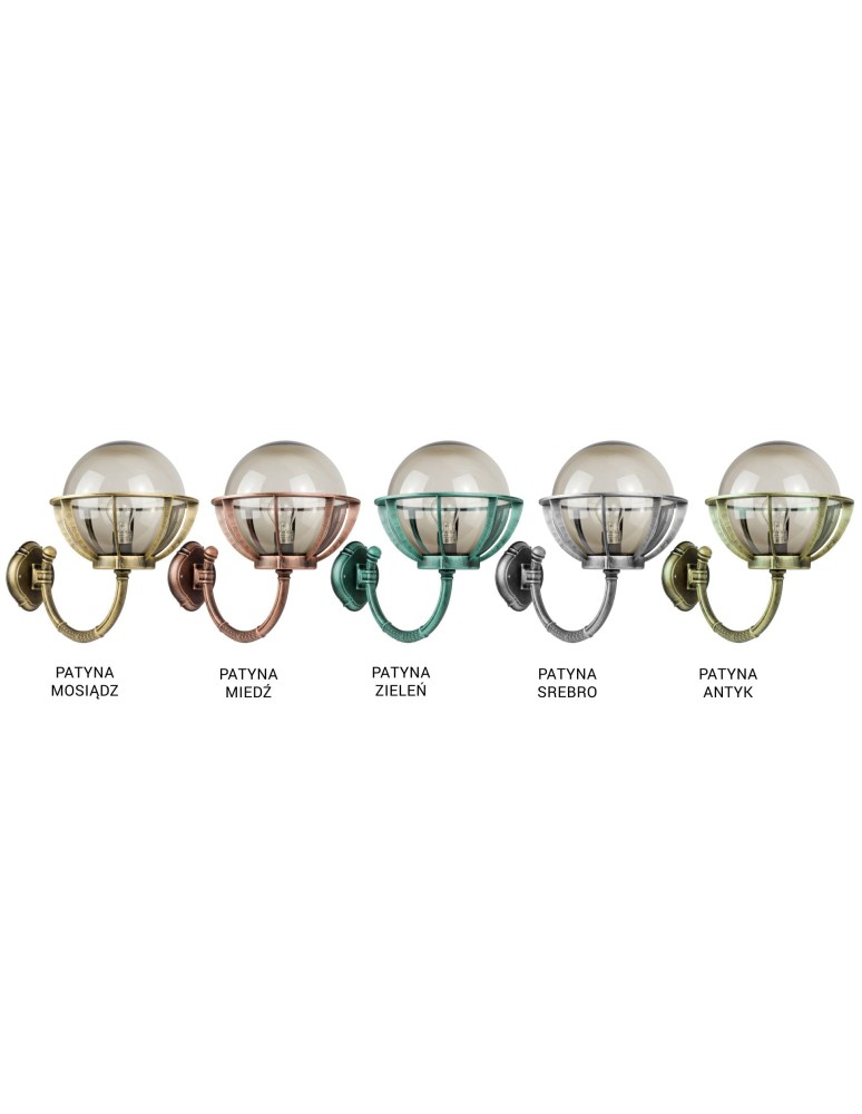 SU-MA Spheres with basket 250 K 3012/1/KPO 250 Wall lamp.