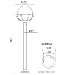 SU-MA Kule z koszykiem (130 cm) 250 K 5002/1/KPO 250 Stojąca