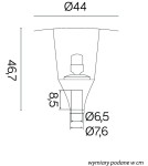 SU-MA Metis MTS-HEAD IP65 E27 max 100W, 230W