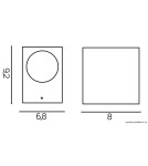 SU-MA MINI 1xGU10 Wall lamp IP54 5001 BR